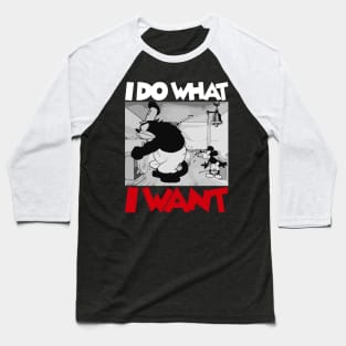 Steamboat Willie. I Do What I Want - 3 Baseball T-Shirt